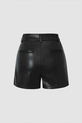 Faux Leather Shorts